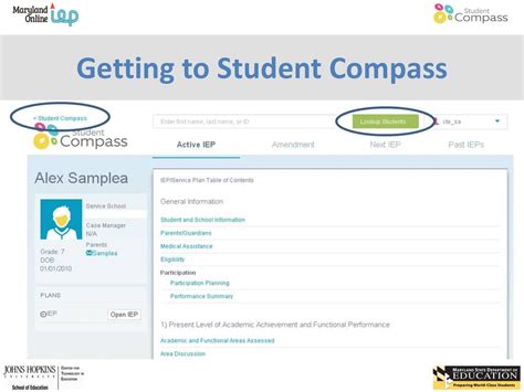 msde iep|Student Compass .